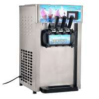 commercial frozen yogurt machine , soft ice cream machine with 3 flavor 110V