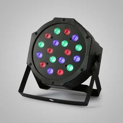 4pcs 18X3W Party Stage LED PAR64 Light 6-Channel RGB DJ DMX512 Party Lighting