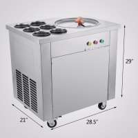 Fried Ice Cream Machine 740W Commercial Fried Ice Cream Maker